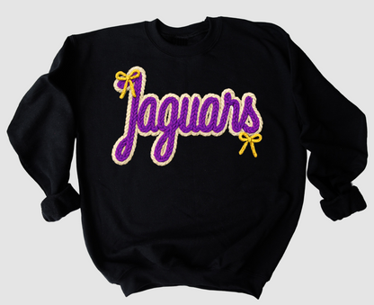 Jaguars Faux Yarn Gildan or Bella Desoto Central Unisex Sweatshirt /  Multiple Colors/ Youth and Adult Sizes/ Desoto County Schools / Mississippi School Shirt
