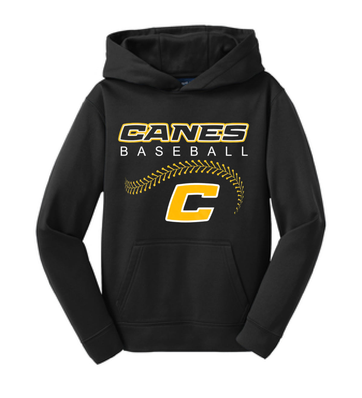 Black Canes Baseball Hoodie/ Youth and Adult Sizes