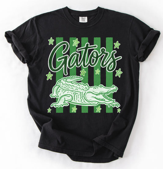 Comfort Colors Walls or Lake Cormorant Gators Tee /Walls Elementary -Desoto County Schools / Mississippi School Shirt