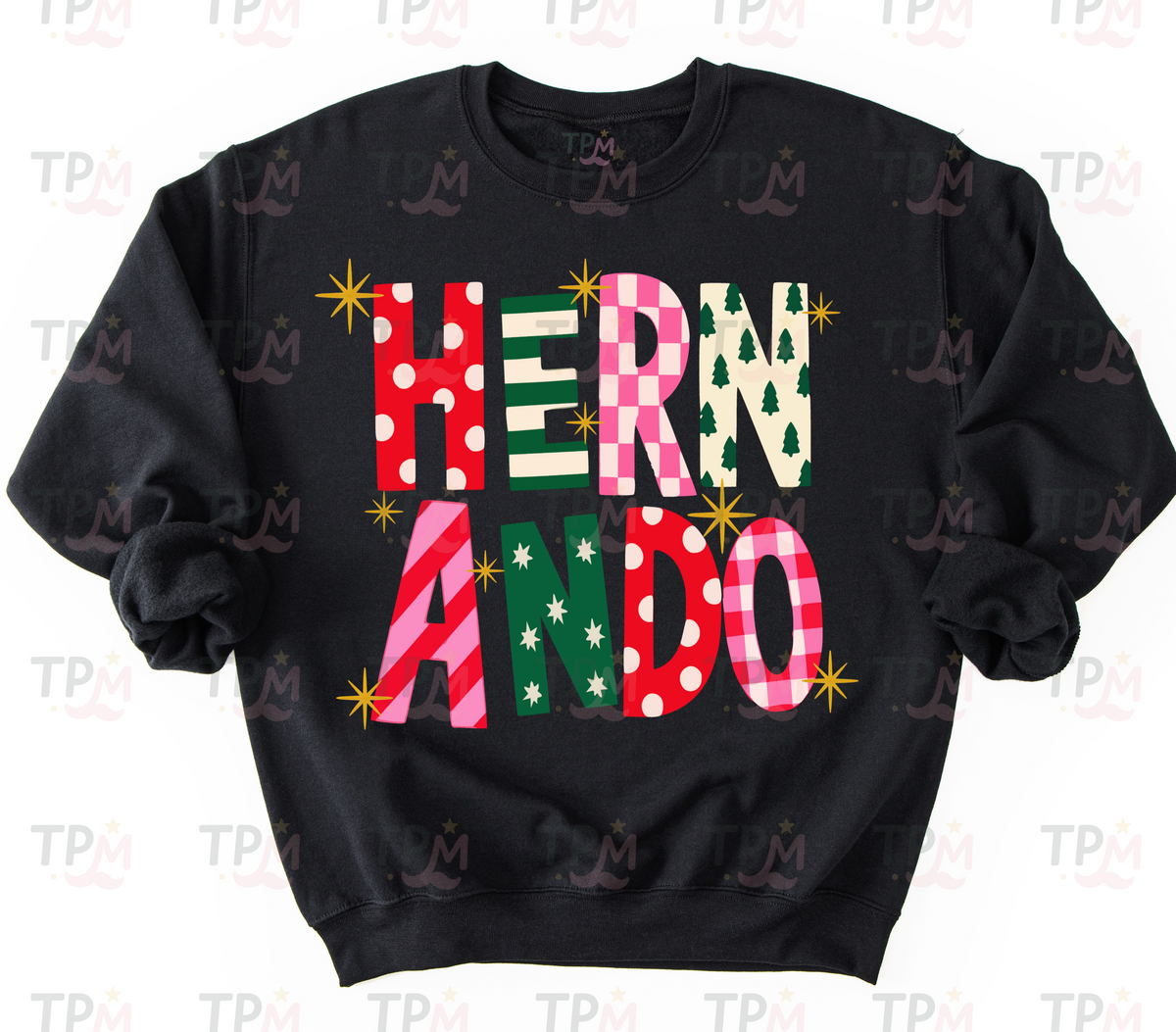 Gildan or Bella Hernando Christmas Sweatshirt/Christmas Sweatshirt/ Hernando Tigers Christmas Sweatshirts/ Youth and Adult Sizing