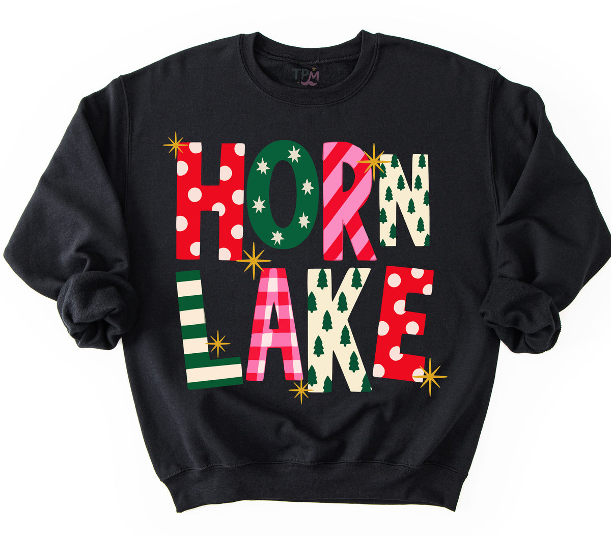 Gildan or Bella Canvas Horn Lake Christmas Sweatshirt / Youth and Adult Sizes/ Desoto County Schools / Mississippi School Shirt