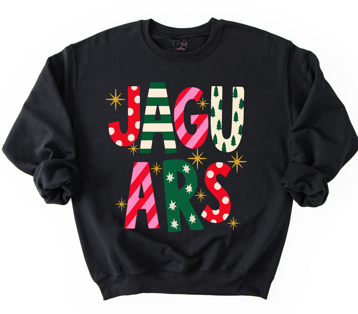 Merry Jaguars Christmas Sweatshirt / Youth and Adult Sizes - DC Jags Sweater
