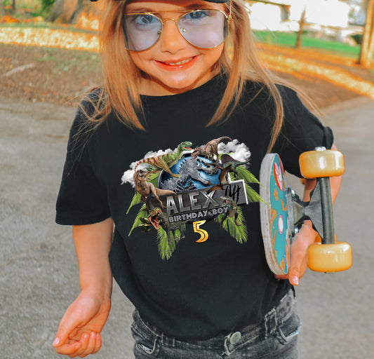 Jurassic Dino Birthday Shirt