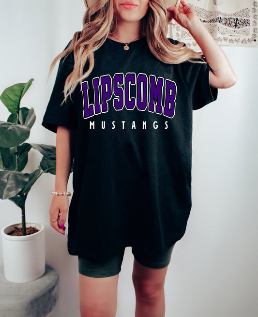Comfort Colors or Bella Canvas Lipscomb Mustangs Tee/ Youth and Adult Sizes