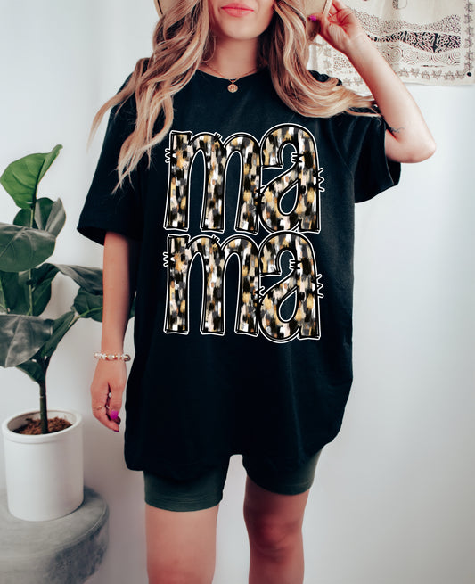 Comfort Colors Mama Paint Strokes Tee/ Unisex Size