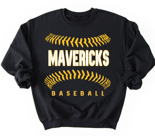 Gildan or Bella Mavericks Sweatshirt/ Youth and Adult Sizes - Mavs Baseball