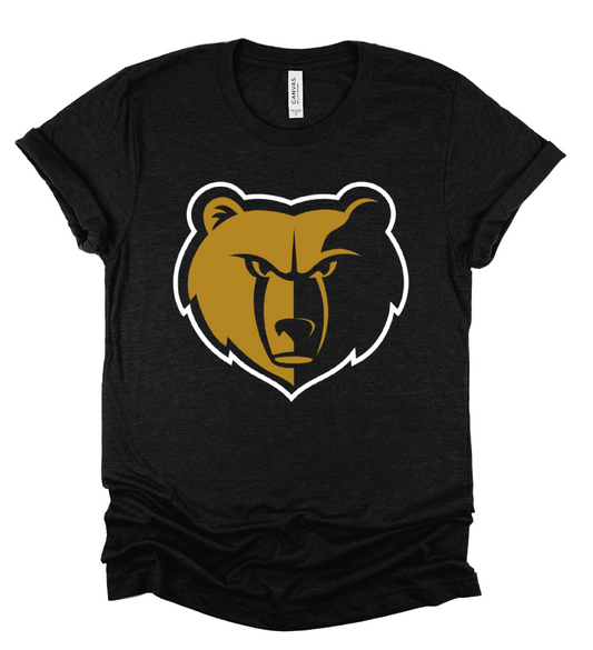 Bella Canvas or Comfort Colors Black Grizz Tee