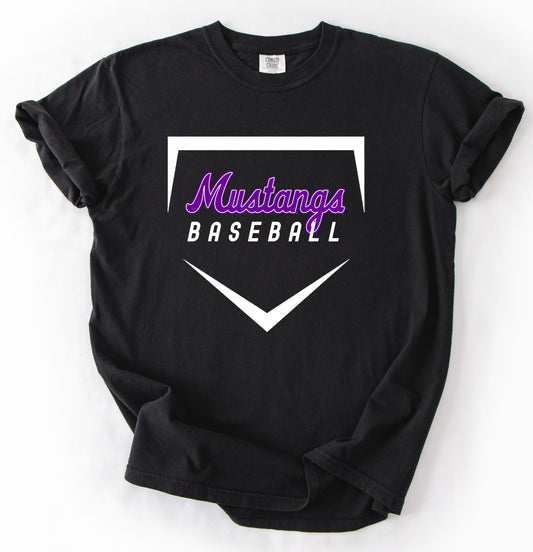 Lipscomb Mustangs Baseball Tee/ Adult Sizes - Gildan Softstyle or Comfort Colors Brand