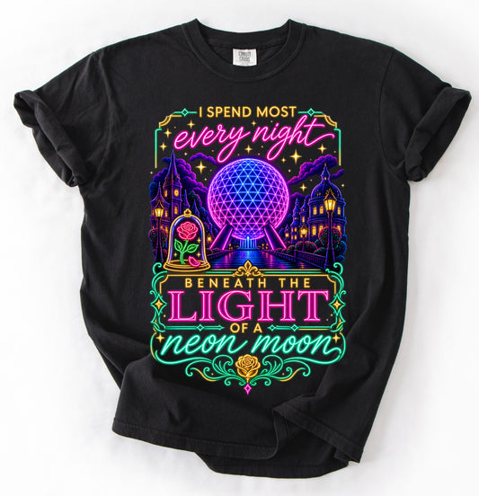 Comfort Colors Neon Moon Disney Vacay Shirt/ Rose Shirt/ Youth and Adult Sizes