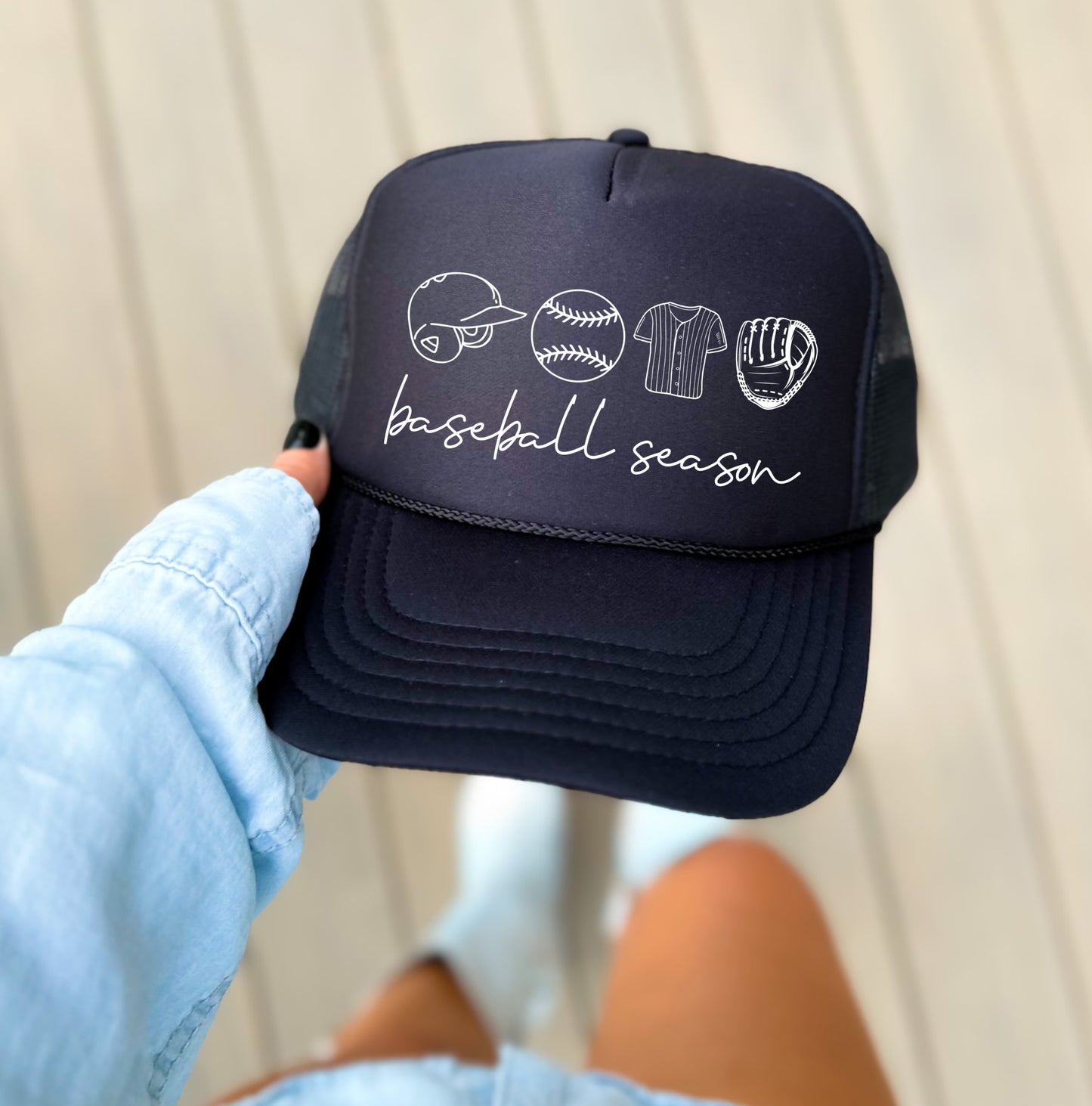 Baseball Season Trucker Hat/ Funny Gifts for Her/ Baseball Mom Hats/ MULTIPLE COLORS