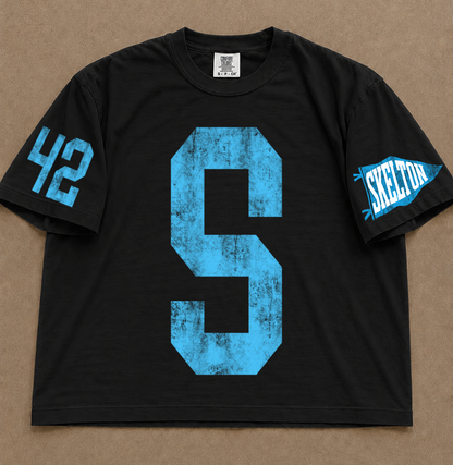 Custom Comfort Colors Skelton Baseball (OR ANY OTHER TEAM) Number Spiritwear Shirts /Baseball or Softball/ Custom Boxy Crops