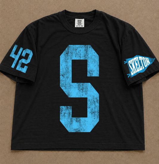 Custom Comfort Colors Skelton Baseball (OR ANY OTHER TEAM) Number Spiritwear Shirts /Baseball or Softball/ Custom Boxy Crops