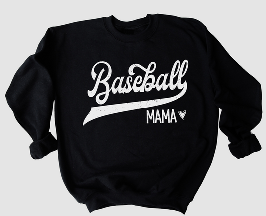 Baseball Mama Sweatshirt/ Bella Canvas or Gildan Brand