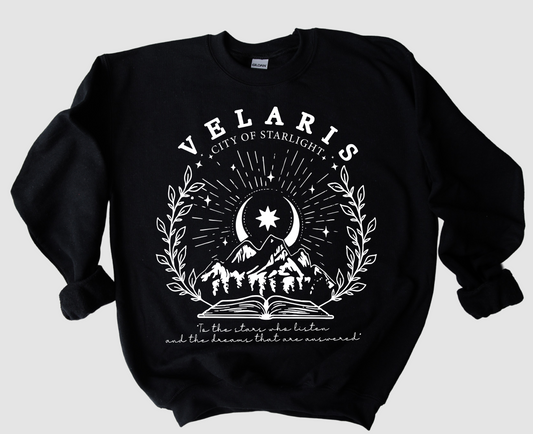 Unisex Sweatshirt Gildan or Bella Canvas/ Velaris - City Of Starlight Sweatshirt/ ACOTAR Fan Gear