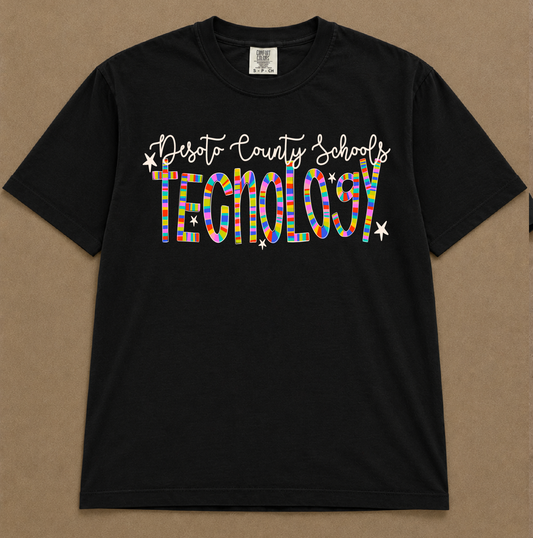 Comfort Colors or Gildan Softstyle Desoto County Technology Shirt/ Youth and Adult Sizes