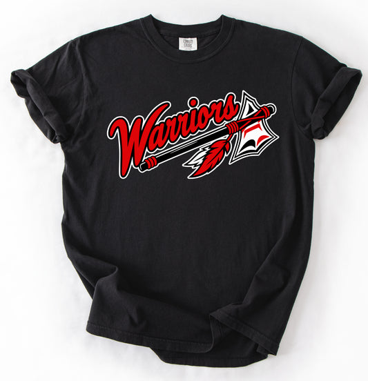 Comfort Colors or Gildan Softstyle Warriors Softball Shirt/ Youth and Adult Sizes