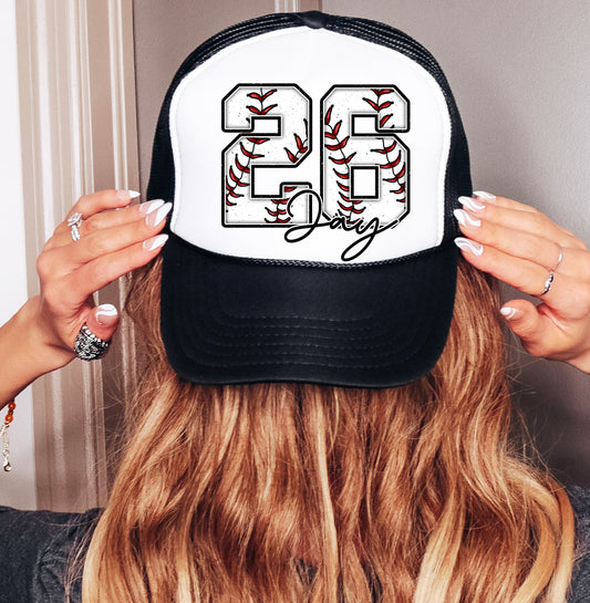 Custom Baseball Number and Name Trucker Hat/ Any Number/ Custom Baseball Hat/ Multiple Colors