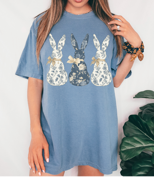 Easter Gildan, Comfort Colors, or Bella Canvas Brand Bunny Patchwork Tee/ Toddler, Youth, and Adult Sizes / Easter Shirt