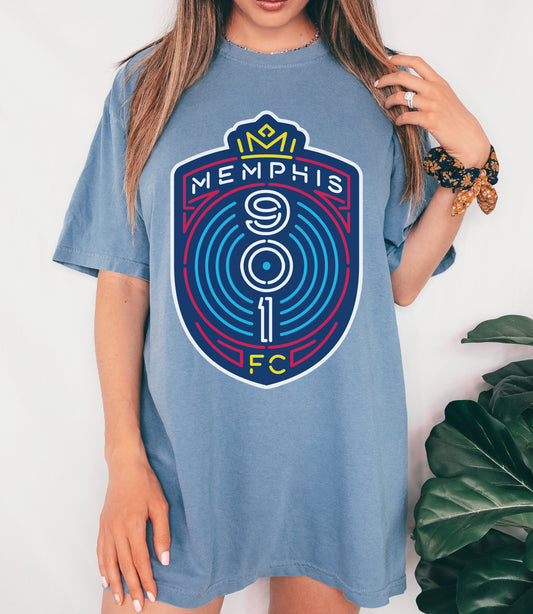 Memphis 901 FC  Soccer T-Shirt / Soccer Shirt / Bella Canvas or Comfort ColorsTee
