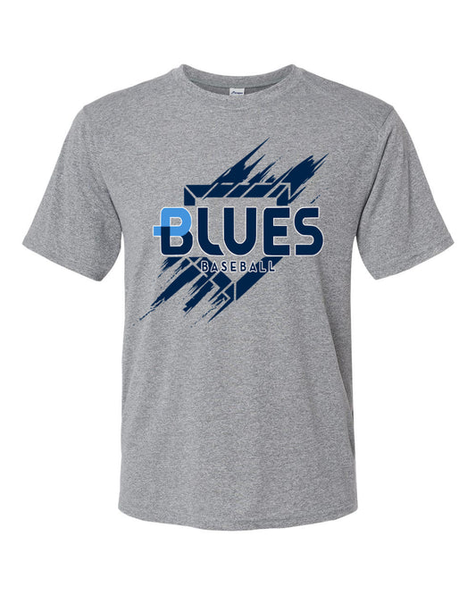 Drifit Blues Baseball Shirt/ Youth and Adult Sizing