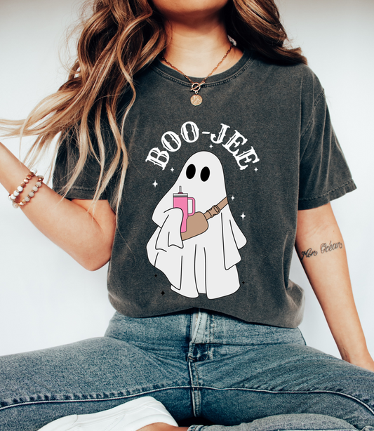 Bella or Comfort Colors Bou-jee Ghost Halloween Tee/ Halloween Shirt/ Mommy and Me/ Youth and Adult Sizes