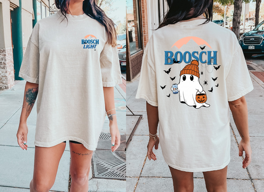 Funny Boosh Light Shirt/ Halloween Beer Shirt/ Unisex Size/Comfort Colors and Gildan Softstyle Options