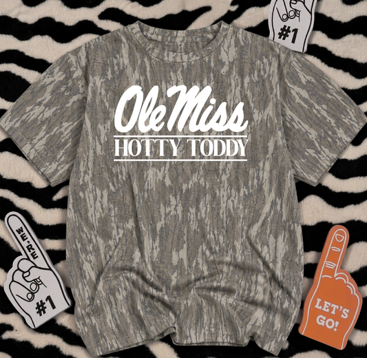 Rebs Mossy Oak Camo Shirt/ Customized for ANY School or Team - Just Type In the Boxes- Adult Sizes
