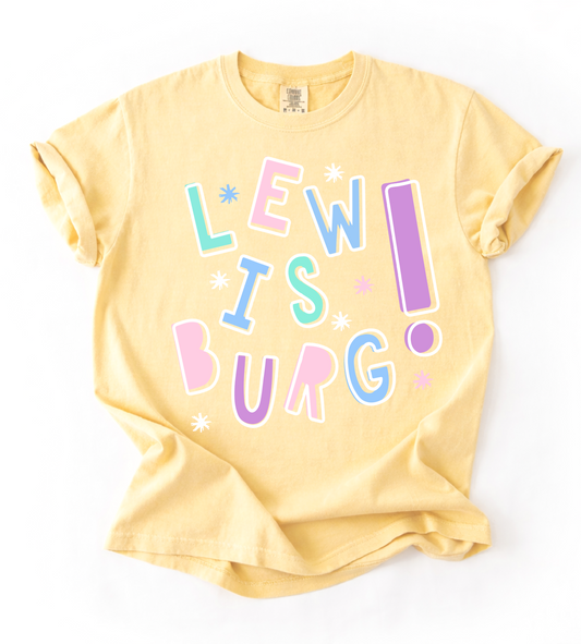 Butter Comfort Colors Lewisburg! Tee/ Lewisburg Patriots/ Youth and Adult Sizes