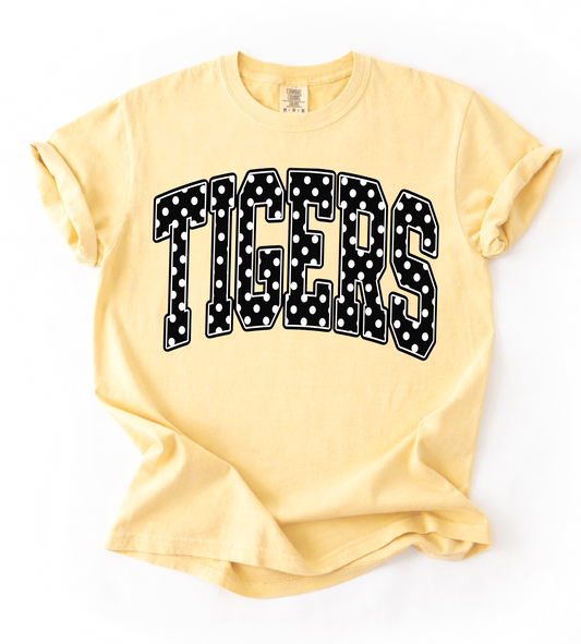 Comfort Colors Tigers Polkadot Tee/ Hernando Tigers Shirt/ Youth and Adult Sizes