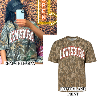 Camo USA Tee/ Either  Mossy Oak New Bottomland or Real Tree Max Print