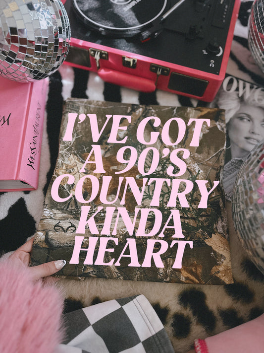Camo I've Got A 90's Country Kinda Heart Shirt/ Unisex Sized Tee/ Realtree Camouflage Shirt