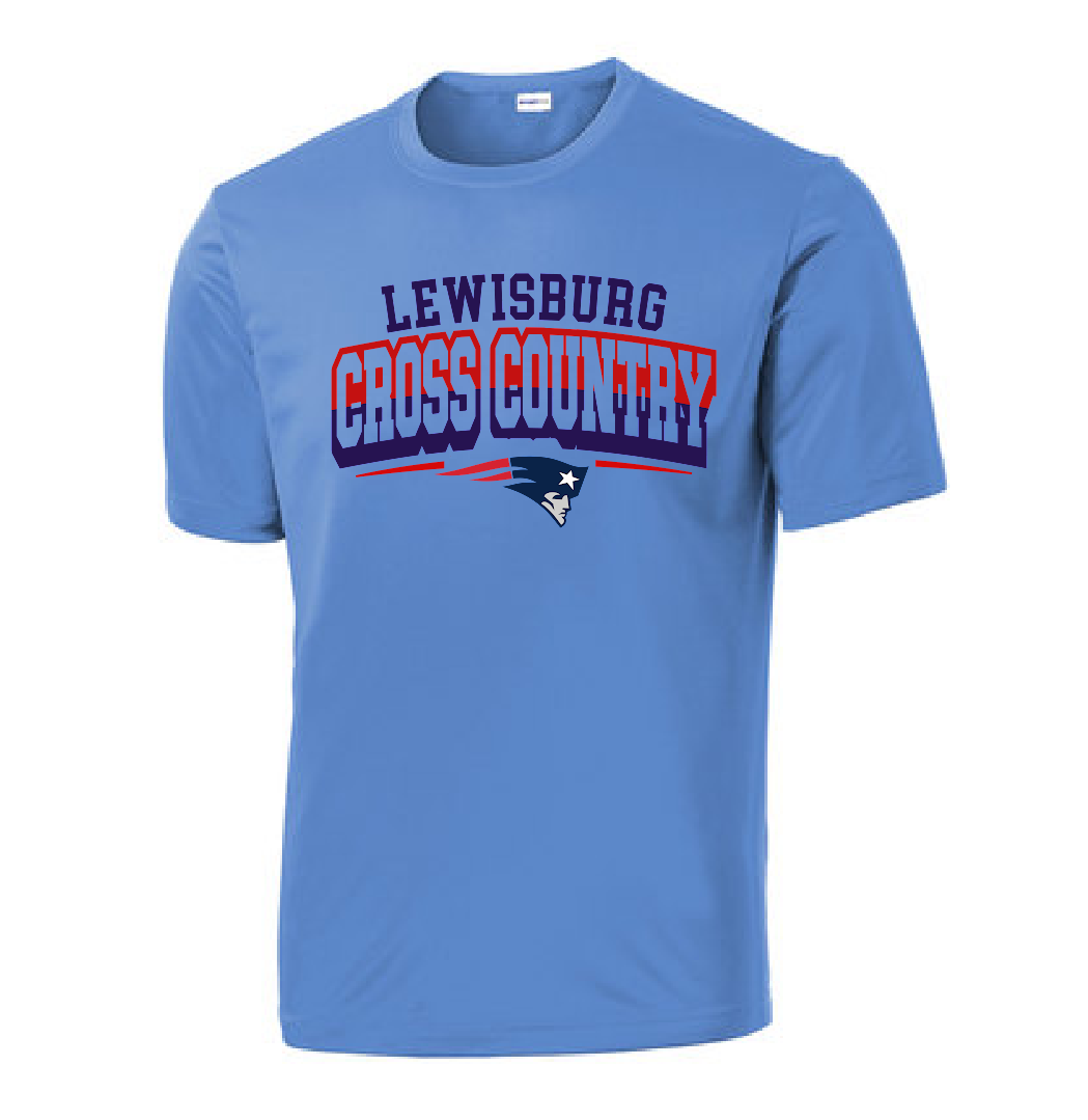 Lewisburg Cross Country Short Sleeve Dri-Fit Patriots Shirt