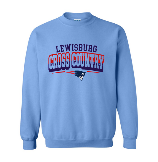 Lewisburg Cross Country Unisex Sweatshirt - Carolina Blue