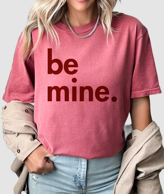 Comfort Colors Be Mine Valentines Day Retro Unisex Shirt/ Valentine's Shirt/ Valentines Day Tee