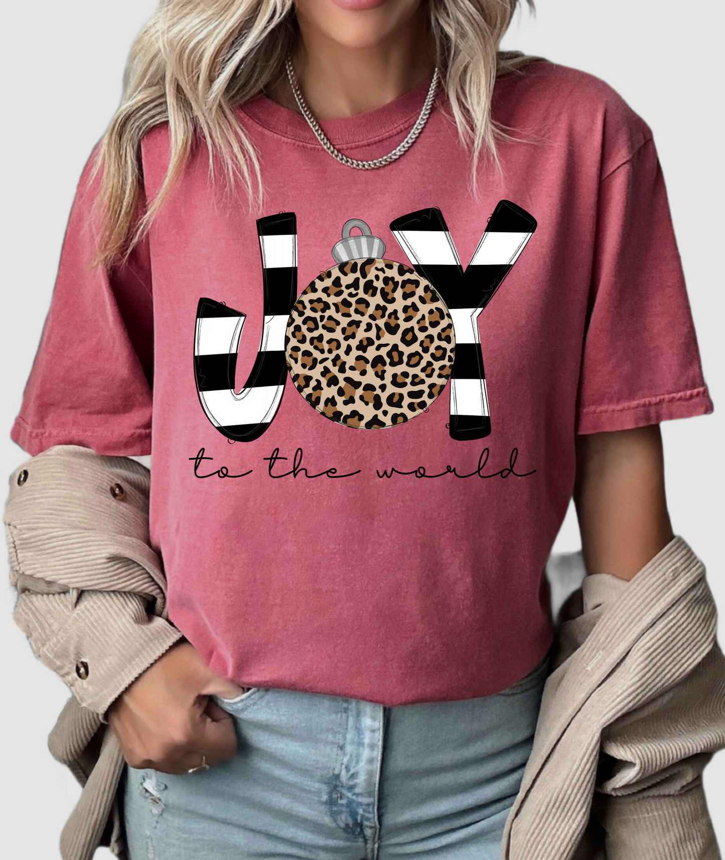 Comfort Colors Joy To The World ChristmasTee / Youth And Adult Christmas T-Shirt