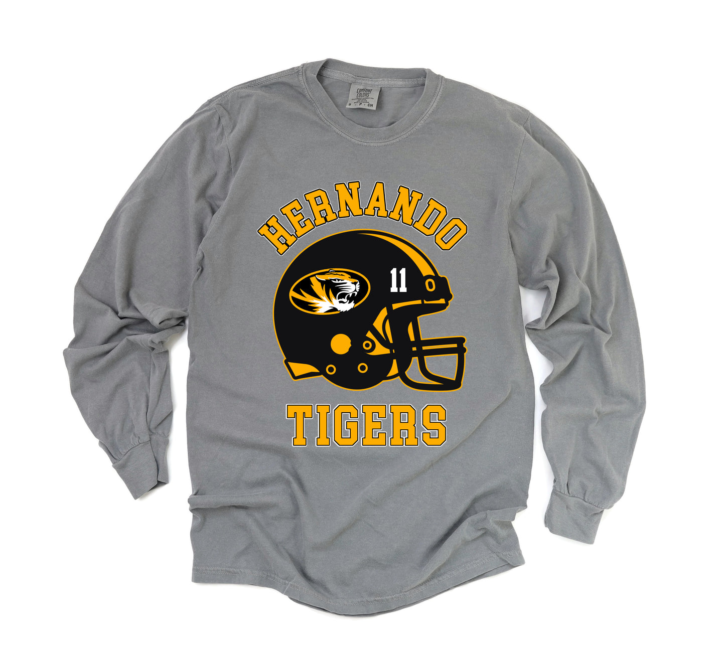 Hernando Tigers Long Sleeve Comfort Colors Tee