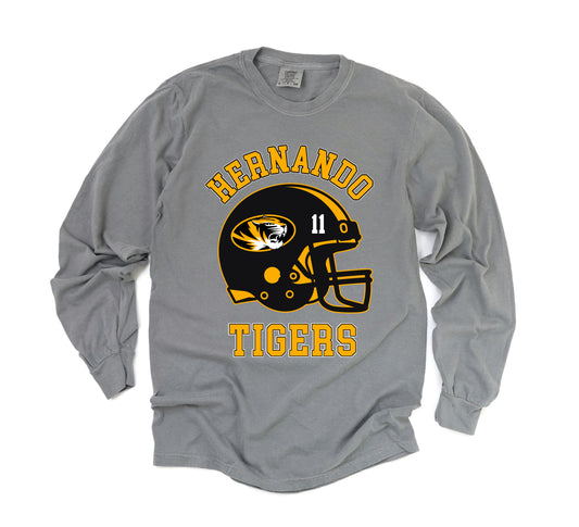Hernando Tigers Long Sleeve Comfort Colors Tee