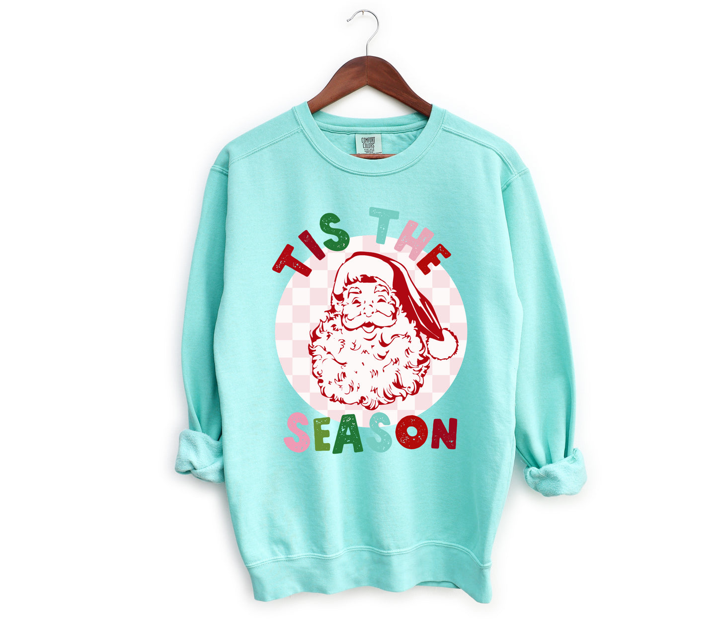 Comfort Colors Tis The Season Sweatshirt/ Unisex Christmas Sweatshirt/ Multiple Colors