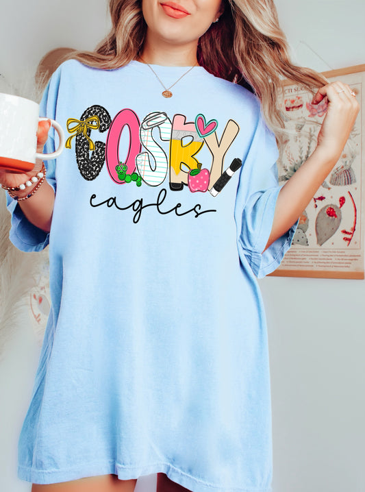 Bella Canvas or Comfort Colors Cosby EaglesShirt - Youth and Adult Sizes