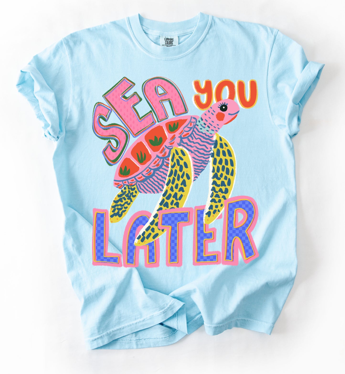 Sweet Summertime Drop - Comfort Colors Sea You Later Tee/ Youth and Adult Sizes