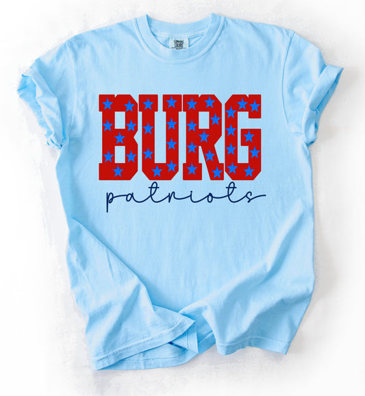 Lewisburg Dance Fundraiser  - Burg Patriots Comfort Colors Shirt/ Youth and Adult Sizes