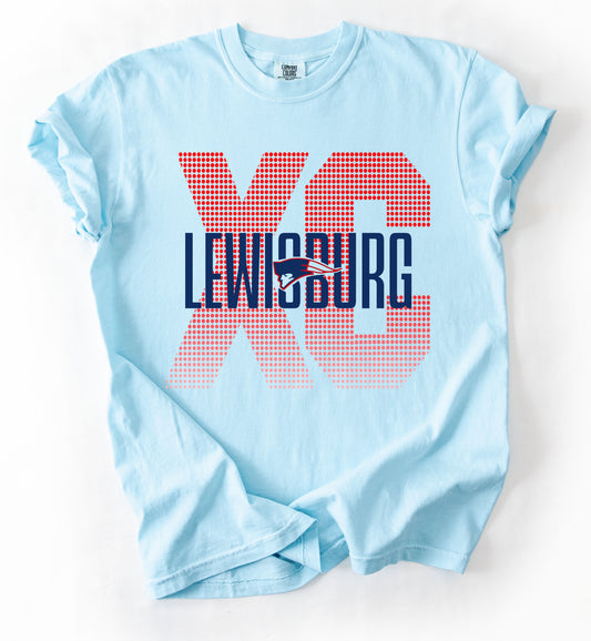 Lewisburg Cross Country Shirt / Comfort Colors or Gildan Softstyle Brand - Burg Cross Country/Youth and Adult Sizes