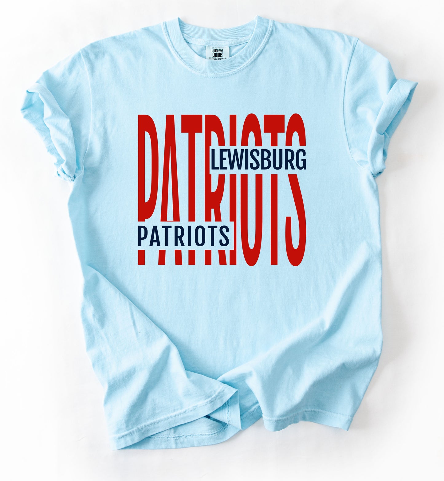 Comfort Colors Lewisburg Patriots(Or Another School) Tee/ Lewisburg Patriots/ Marshall Patriots/ Youth and Adult Sizes