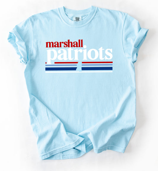 Comfort Colors Marshall Academy Patriots  Shirt/ Youth and Adult Sizes - Marshall Boys Shirt
