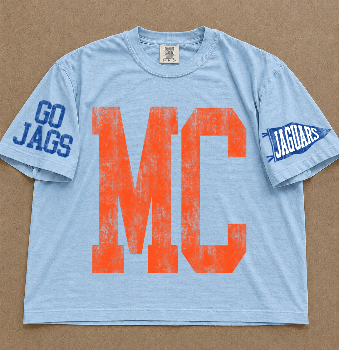Madison Central Jags Shirt/Comfort Colors Boxy Crop/ Adult Sizes