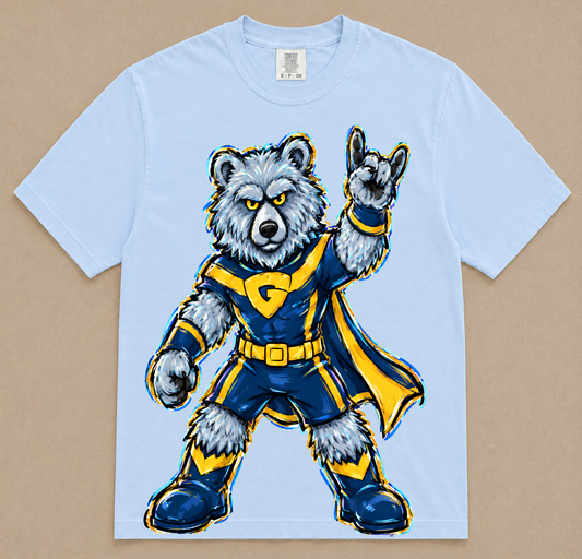 Grizzlies-Comfort Colors Tee/ Youth and Adult Sizes