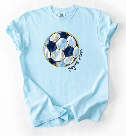 Comfort Colors Northpoint Trojans Soccer Tee/ Youth and Adult Sizes