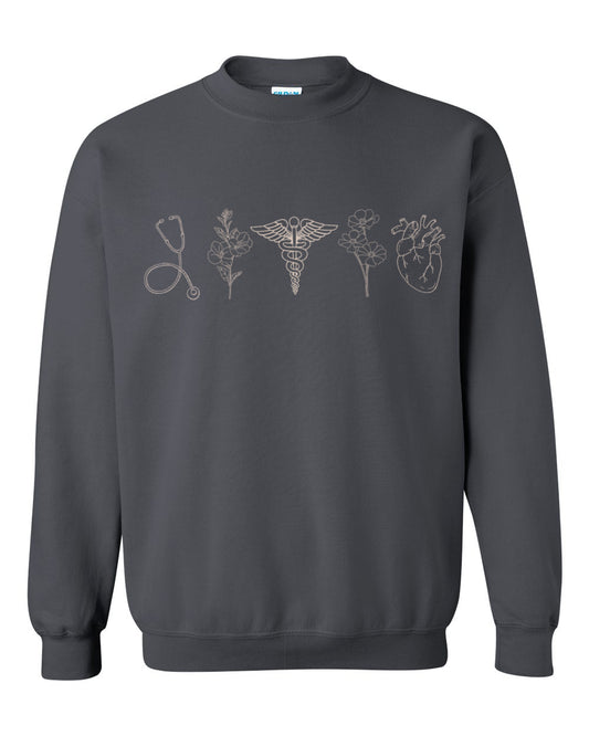 Gildan or Bella Canvas Nursing Sweatshirt/ Cardiac Nurse Sweatshirt