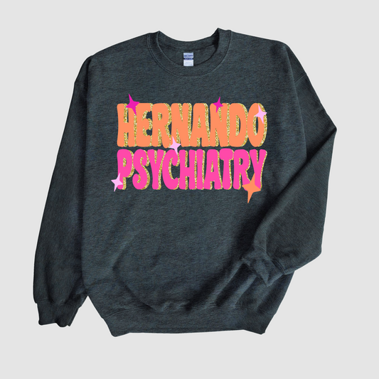 Gildan or Bella Canvas Hernando Psychiatry Sweatshirt/ Unisex Sized SoftStyle
