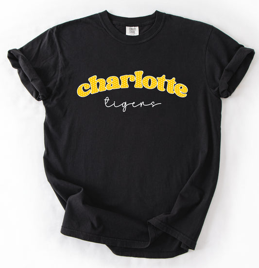 Comfort Colors or Gildan Softstyle Charlotte Tigers Shirt/ Youth and Adult SIzes